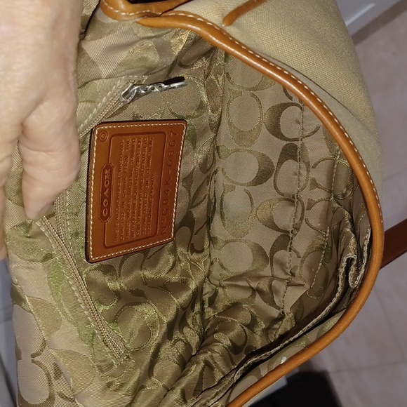 VINTAGE COACH VARSITY STRIPE CROSSBODY BAG - Picture 11 of 17